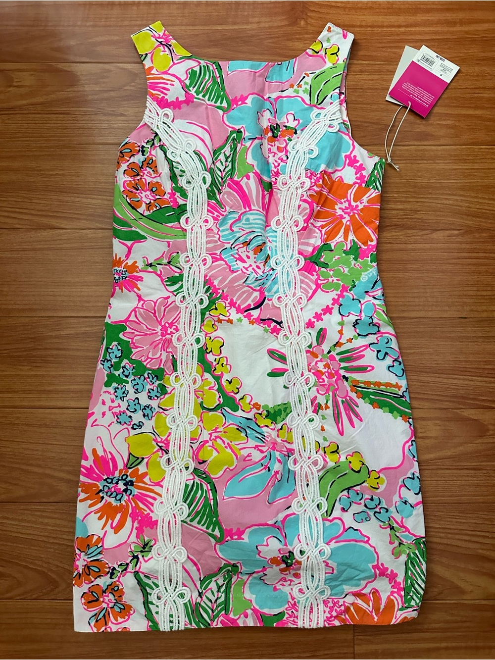 Lilly Pulitzer for Target - Sleeveless Floral Shift Dress with White Lace Trim